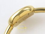 Cartier Baignoire Bayan ETA Saat 23mm x 7.1mm Bilezik / Kordon ve Katlanır Klips Toka Detayı Super Clone — Kadran ve Bezel Görünümü