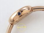 Cartier Baignoire 23mm Rose Gold Beyaz Kadran Bayan Super Clone ETA Görünüm 10 — Kadran ve Bezel Görünümü