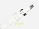 F.P. Journe Élégante Titalyt Beyaz Kadran Beyaz Kordon Super Clone ETA - FKM Kauçuk Kordon ve Klips İç Yüzey Detayı — Kadran ve Bezel Görünümü