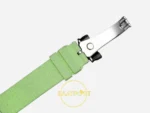 F.P. Journe Élégante Titalyt Siyah Kadran Açık Yeşil Kordon Super Clone ETA - FKM Kauçuk Kordon ve Klips İç Yüzey Detayı — Kadran ve Bezel Görünümü