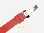 F.P. Journe Élégante Titalyt Siyah Kadran Kırmızı Kordon Super Clone ETA - FKM Kauçuk Kordon ve Klips İç Yüzey Detayı — Kadran ve Bezel Görünümü