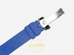 F.P. Journe Élégante Titalyt Siyah Kadran Kobalt Mavi Kordon Super Clone ETA - FKM Kauçuk Kordon ve Klips İç Yüzey Detayı — Kadran ve Bezel Görünümü
