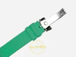 F.P. Journe Élégante Titalyt Siyah Kadran Zümrüt Yeşil Kordon Super Clone ETA - FKM Kauçuk Kordon ve Klips İç Yüzey Detayı — Kadran ve Bezel Görünümü