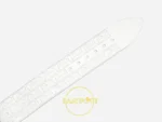 F.P. Journe Élégante Titalyt Beyaz Kadran Beyaz Kordon Super Clone ETA - Kabartma F.P. Journe Logolu Kauçuk Kordon Ucu — Kadran ve Bezel Görünümü