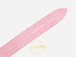 F.P. Journe Élégante Titalyt Beyaz Kadran Pembe Kordon Super Clone ETA - Kabartma F.P. Journe Logolu Kauçuk Kordon Ucu — Kadran ve Bezel Görünümü