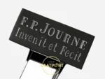 F.P. Journe Élégante Titalyt Beyaz Kadran Sarı Kordon Super Clone ETA - Titalyt Dış Toka Kapağı F.P. Journe Invenit et Fecit — Kadran ve Bezel Görünümü
