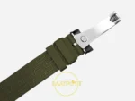 F.P. Journe Élégante Titalyt Beyaz Kadran Yeşil Kordon Super Clone ETA - FKM Kauçuk Kordon ve Katlanır Titanyum Klips Kapalı — Kadran ve Bezel Görünümü