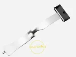 F.P. Journe Élégante Titalyt Beyaz Kadran Yeşil Kordon Super Clone ETA - Titanyum Katlanır Klips İç Mekanizma Profili — Kadran ve Bezel Görünümü