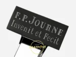 F.P. Journe Élégante Titalyt Beyaz Kadran Yeşil Kordon Super Clone ETA - Titalyt Dış Toka Kapağı F.P. Journe Invenit et Fecit — Kadran ve Bezel Görünümü