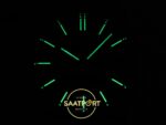 Audemars Piguet Royal Oak 41mm 15500 SS OCTA Blue Dial APS Factory 41mm Gece Fosfor (Super-LumiNova) ve Kadran Detay Görünümü — Kadran ve Bezel Görünümü
