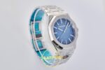 Audemars Piguet Royal Oak 41mm 15510BC Gain Weight DDF Ice DDF Factory 41mm Sağ 45 Derece Çapraz Kasa ve Kurma Tepesi Profili — Kadran ve Bezel Görünümü