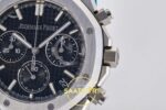Audemars Piguet Royal Oak Chrono 26240 SS DDF Black Dial DDF Factory 41mmx12.4mm Yatay Kasa, Bezel ve Kordon Bütünlüğü Super — Kadran ve Bezel Görünümü