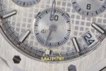 Audemars Piguet Royal Oak Chrono 26240 SS DDF Silver Dial DDF Factory 41mmx12.4mm Sol Yan Kasa Kalınlık ve Fırçalanmış Yüzey — Kadran ve Bezel Görünümü