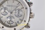 Audemars Piguet Royal Oak Chrono 26240 SS DDF Silver Dial DDF Factory 41mmx12.4mm Yatay Kasa, Bezel ve Kordon Bütünlüğü Super — Kadran ve Bezel Görünümü