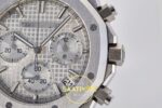 Audemars Piguet Royal Oak Chrono 26240 SS DDF Silver Dial DDF Factory 41mmx12.4mm Yatay Kasa, Bezel ve Kordon Bütünlüğü Super — Kadran ve Bezel Görünümü
