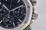 Audemars Piguet Royal Oak Chrono 26240 SS DDF Black Dial DDF Factory 41mmx12.4mm Yatay Kasa, Bezel ve Kordon Bütünlüğü Super — Kadran ve Bezel Görünümü