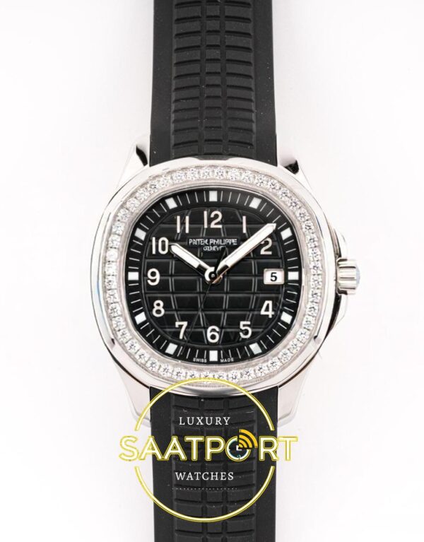 Patek Philippe Aquanaut 5267 SS PPF Black Textured Dial PPF Factory Aktif Hacking Saniye Durdurma 38.8mm Ön Cephe Kadran ve Kasa