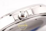 Patek Philippe Aquanaut 5267 SS PPF Black Textured Dial PPF Factory Aktif Hacking Saniye Durdurma 38.8mm Sağ Yan Kurma Tepesi — Kadran ve Bezel Görünümü