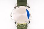 Patek Philippe Aquanaut 5267 SS PPF Green Textured Dial PPF Factory Aktif Hacking Saniye Durdurma 38.8mm Orijinal Toka Kilidi — Kadran ve Bezel Görünümü
