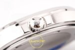 Patek Philippe Aquanaut 5267 SS PPF Green Textured Dial PPF Factory Aktif Hacking Saniye Durdurma 38.8mm Sağ Yan Kurma Tepesi — Kadran ve Bezel Görünümü
