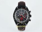 Omega OMG -SpeedMaster DSOM Team Alinghi CER/LE Blk/Red SMF ZF Factory 44mm Ön Cephe Kadran ve Kasa Görünümü Super Clone ETA Saat — Kadran ve Bezel Görünümü