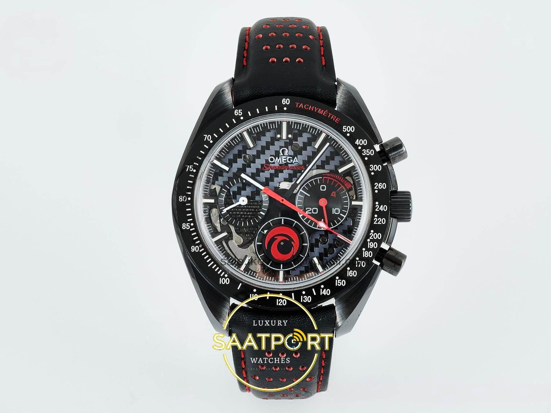 Omega OMG -SpeedMaster DSOM Team Alinghi CER/LE Blk/Red SMF 44mm 904L Özel Dokulu Kadran ZF Factory Super Clone ETA Saat - Ön Cephe Kadran ve Kasa Görünümü Omega OMG -SpeedMaster DSOM Team Alinghi CER/LE Blk/Red SMF ZF Factory 44mm Ön Cephe Kadran ve Kasa Görünümü Super Clone ETA Saat