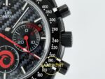 Omega OMG -SpeedMaster DSOM Team Alinghi CER/LE Blk/Red SMF ZF Factory 44mm Yatay Kasa, Bezel ve Kordon Bütünlüğü Super Clone ETA — Kadran ve Bezel Görünümü