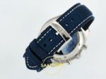 Omega OMG - SpeedMaster Snoopy 50th Anni. SS/NY Wht/Blu ZF Factory 42mm Orijinal Toka Kilidi ve Kordon İç Detayı Super Clone ETA — Kadran ve Bezel Görünümü