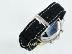 Omega OMG - SpeedMaster Snoopy Apollo SS/NY Black SMF ZF Factory 42mm Orijinal Toka Kilidi ve Kordon İç Detayı Super Clone ETA — Kadran ve Bezel Görünümü