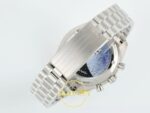 Omega OMG - SpeedMaster Snoopy Apollo SS/NY Black Steel ZF Factory 42mm Orijinal Toka Kilidi ve Kordon İç Detayı Super Clone ETA — Kadran ve Bezel Görünümü