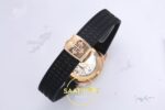 Patek Philippe Aquanaut 5067A RG PPF Black Textured Dial PPF Factory Aktif Hacking Saniye Durdurma 35.6mm Orijinal Toka Kilidi — Kadran ve Bezel Görünümü