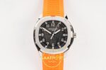 Patek Philippe Aquanaut 5167 SS BBF Gray Dial on BBF Factory Aktif Hacking Saniye Durdurma 40mm Kadran İndeks ve İbre Detay Yakın — Kadran ve Bezel Görünümü