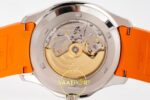 Patek Philippe Aquanaut 5167 SS BBF Gray Dial on BBF Factory Aktif Hacking Saniye Durdurma 40mm Orijinal Toka Kilidi ve Kordon İç — Kadran ve Bezel Görünümü