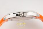 Patek Philippe Aquanaut 5167 SS BBF Gray Dial on BBF Factory Aktif Hacking Saniye Durdurma 40mm Sol Yan Kasa Kalınlık — Kadran ve Bezel Görünümü