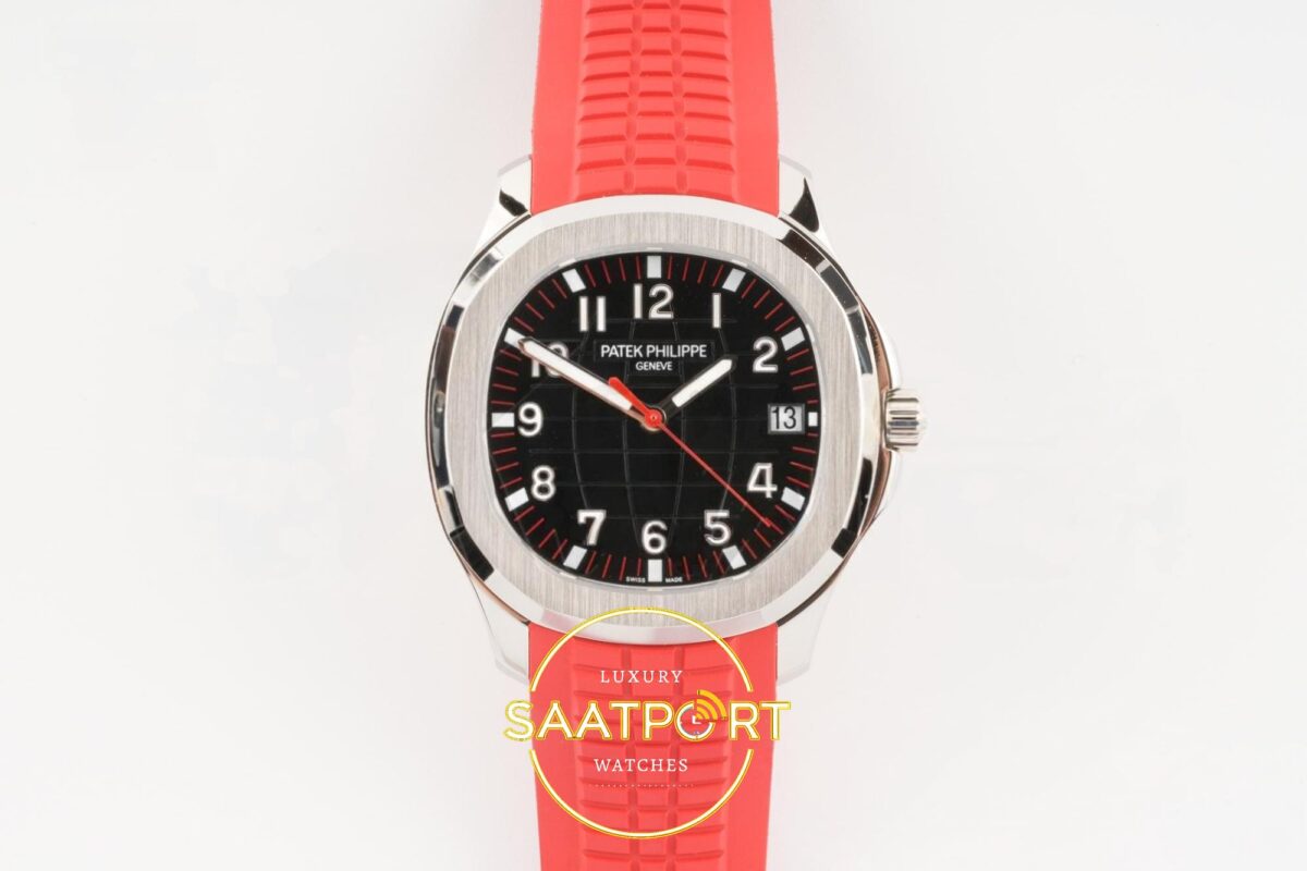 Patek Philippe Aquanaut 5167 SS Singapore BBF Gray Dial BBF Factory Aktif Hacking Saniye Durdurma 40mm Ön Cephe Kadran ve Kasa — Kadran ve Bezel Görünümü