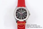 Patek Philippe Aquanaut 5167A SS ZF Gray Dial on ZF Factory Aktif Hacking Saniye Durdurma 40mm Ön Cephe Kadran ve Kasa Görünümü — Kadran ve Bezel Görünümü
