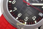 Patek Philippe Aquanaut 5167A SS ZF Gray Dial on ZF Factory Aktif Hacking Saniye Durdurma 40mm Yatay Kasa, Bezel ve Kordon — Kadran ve Bezel Görünümü