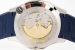 Patek Philippe Aquanaut 5168 SS BBF Blue Dial on BBF Factory Aktif Hacking Saniye Durdurma 42mm Arka Kapak Gravür ve Aktif — Kadran ve Bezel Görünümü