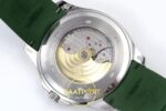 Patek Philippe Aquanaut 5168G SS ZF Green Dial on ZF Factory Aktif Hacking Saniye Durdurma 42mm Arka Kapak Gravür ve Aktif — Kadran ve Bezel Görünümü