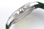 Patek Philippe Aquanaut 5168G SS ZF Green Dial on ZF Factory Aktif Hacking Saniye Durdurma 42mm Sol Yan Kasa Kalınlık — Kadran ve Bezel Görünümü