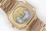 Patek Philippe Cubitus 5821 RG GRF Blue Dial on RG ZF Factory 45mm Orijinal Toka Kilidi ve Kordon İç Detayı Super Clone ETA Saat — Kadran ve Bezel Görünümü