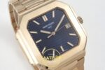 Patek Philippe Cubitus 5821 RG GRF Blue Dial on RG ZF Factory 45mm Sol 45 Derece Çapraz Kasa ve Bezel Profili Super Clone ETA Saat — Kadran ve Bezel Görünümü