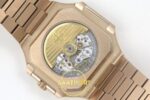 Patek Philippe Cubitus 5821 RG GRF Brown Dial on RG ZF Factory 45mm Orijinal Toka Kilidi ve Kordon İç Detayı Super Clone ETA Saat — Kadran ve Bezel Görünümü