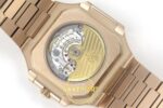 Patek Philippe Cubitus 5821 RG GRF Silver Dial on RG ZF Factory 45mm Arka Kapak Gravür ve Super Clone Mekanizma Görünümü Super — Kadran ve Bezel Görünümü