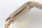 Patek Philippe Cubitus 5821 RG GRF Silver Dial on RG ZF Factory 45mm Sol Yan Kasa Kalınlık ve Fırçalanmış Yüzey Profili Super — Kadran ve Bezel Görünümü
