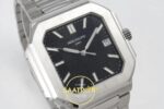 Patek Philippe Cubitus 5821 SS GRF Black Dial on SS ZF Factory 45mm Sol 45 Derece Çapraz Kasa ve Bezel Profili Super Clone ETA — Kadran ve Bezel Görünümü
