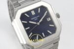 Patek Philippe Cubitus 5821 SS GRF Blue Dial on SS ZF Factory 45mm Sol 45 Derece Çapraz Kasa ve Bezel Profili Super Clone ETA Saat — Kadran ve Bezel Görünümü