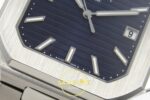 Patek Philippe Cubitus 5821 SS GRF Blue Dial on SS ZF Factory 45mm Yatay Kasa, Bezel ve Kordon Bütünlüğü Super Clone ETA Saat — Kadran ve Bezel Görünümü