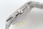 Patek Philippe Cubitus 5821 SS GRF Green Dial on SS ZF Factory 45mm Sağ Yan Kurma Tepesi ve Kasa Koruma Detayı Super Clone ETA — Kadran ve Bezel Görünümü