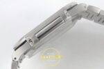 Patek Philippe Cubitus 5821 SS GRF Green Dial on SS ZF Factory 45mm Sol Yan Kasa Kalınlık ve Fırçalanmış Yüzey Profili Super — Kadran ve Bezel Görünümü